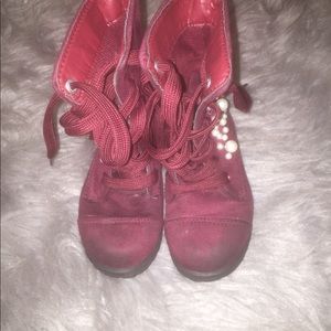 Toddler girl maroon boot